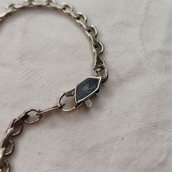 silver Cleopatra festoon necklace - Picture 4 of 5